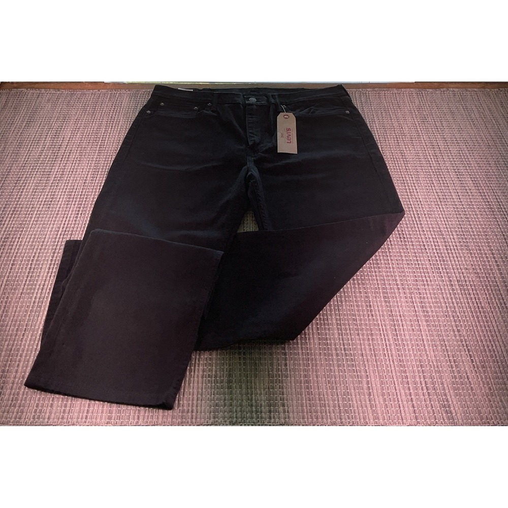 Levis 514 Straight Fit Black Jeans Mens W38 L32 00514-0211 NWT
